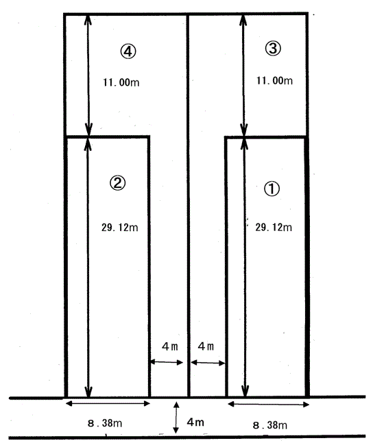 別図4−1 原処分庁主張開発想定図